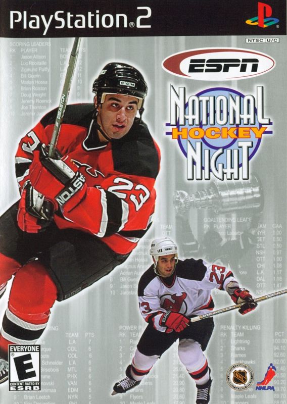 ESPN National Hockey Night box art for Playstation 2